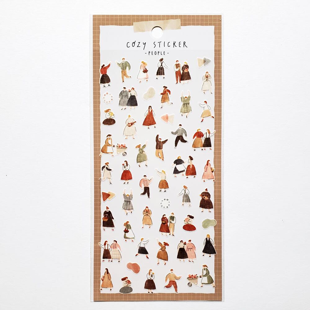 コウジーステッカーシール 81411 PEOPLE | hacohalu 紙雑貨・文具専門店 powered by BASE