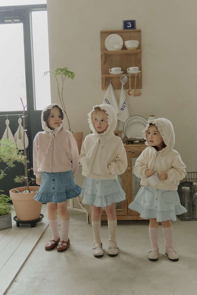 ラスト1 light blue7【即納】<flo>  Anise denim skirt