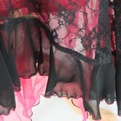 社交ダンス 衣装 スタンダード 上下セット ツーピース レッスンウェア パーティ衣装 PAPILLON パピヨン 黒 ブラック系 レース 花柄 長袖 ビビッドピンク ポリエステル セットアップ ラインストーン ファスナー仕様 M L 伸縮性 レディース 演出服 ダンスウェア コスチューム 衣装セット かわいい おしゃれ 目立つ 踊りやすい