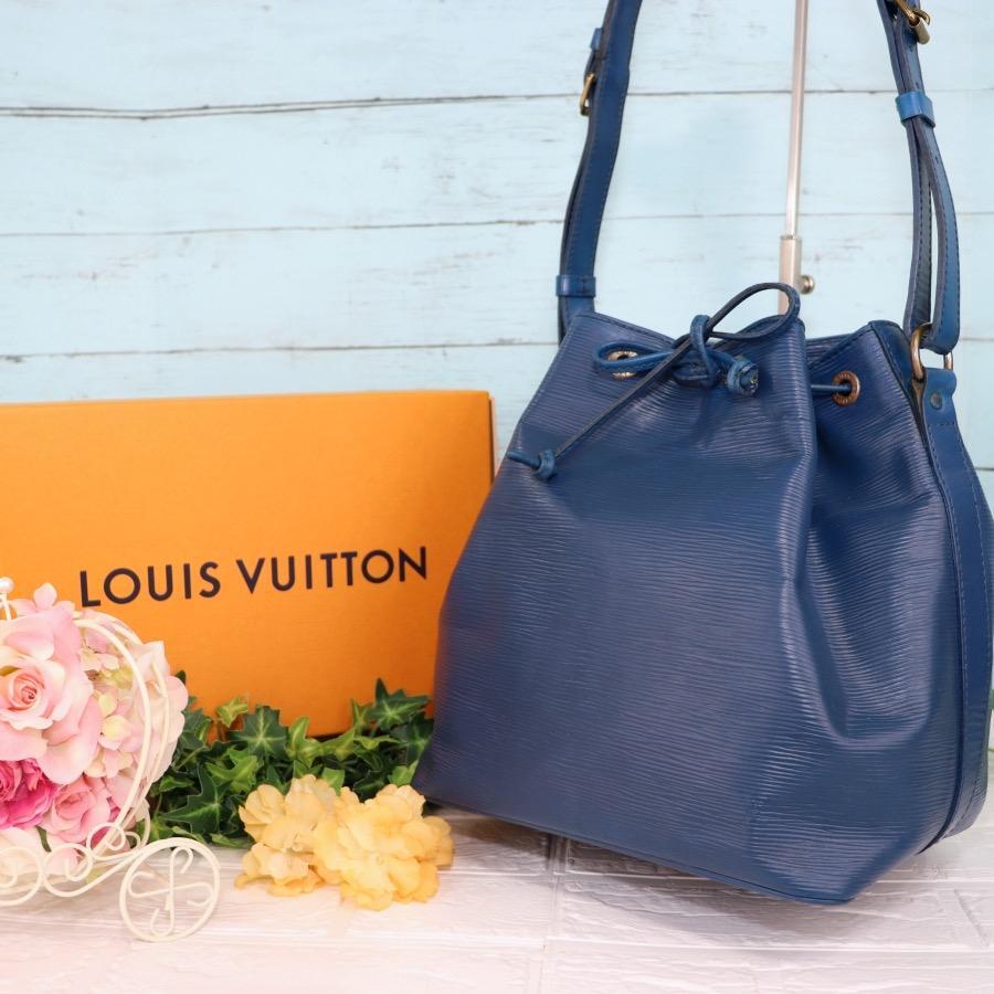 LOUIS VUITTON エピプチノエ 巾着バッグ 青色 本革ショルダーバッグ | アパレルネクストセレクション WEB本店 powered by  BASE