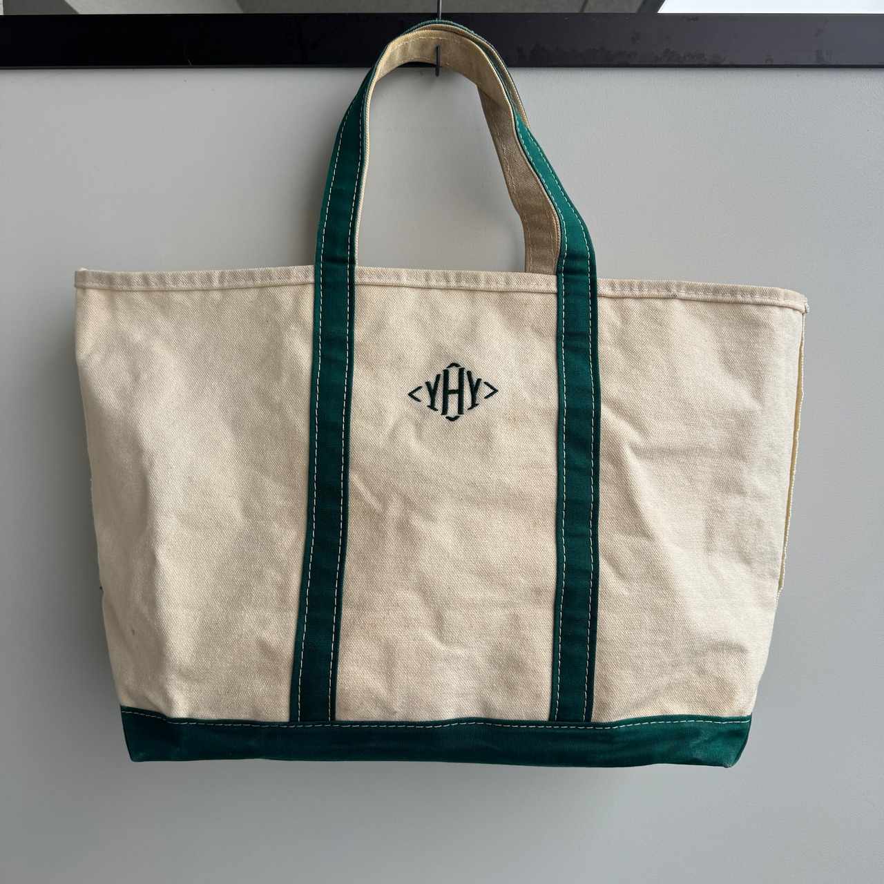 L.L.Bean ボートアンドトート グリーン 2色タグ 80s