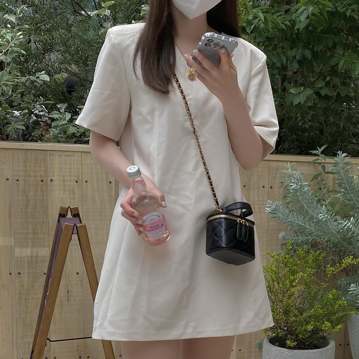 ミニVネックワンピース P017