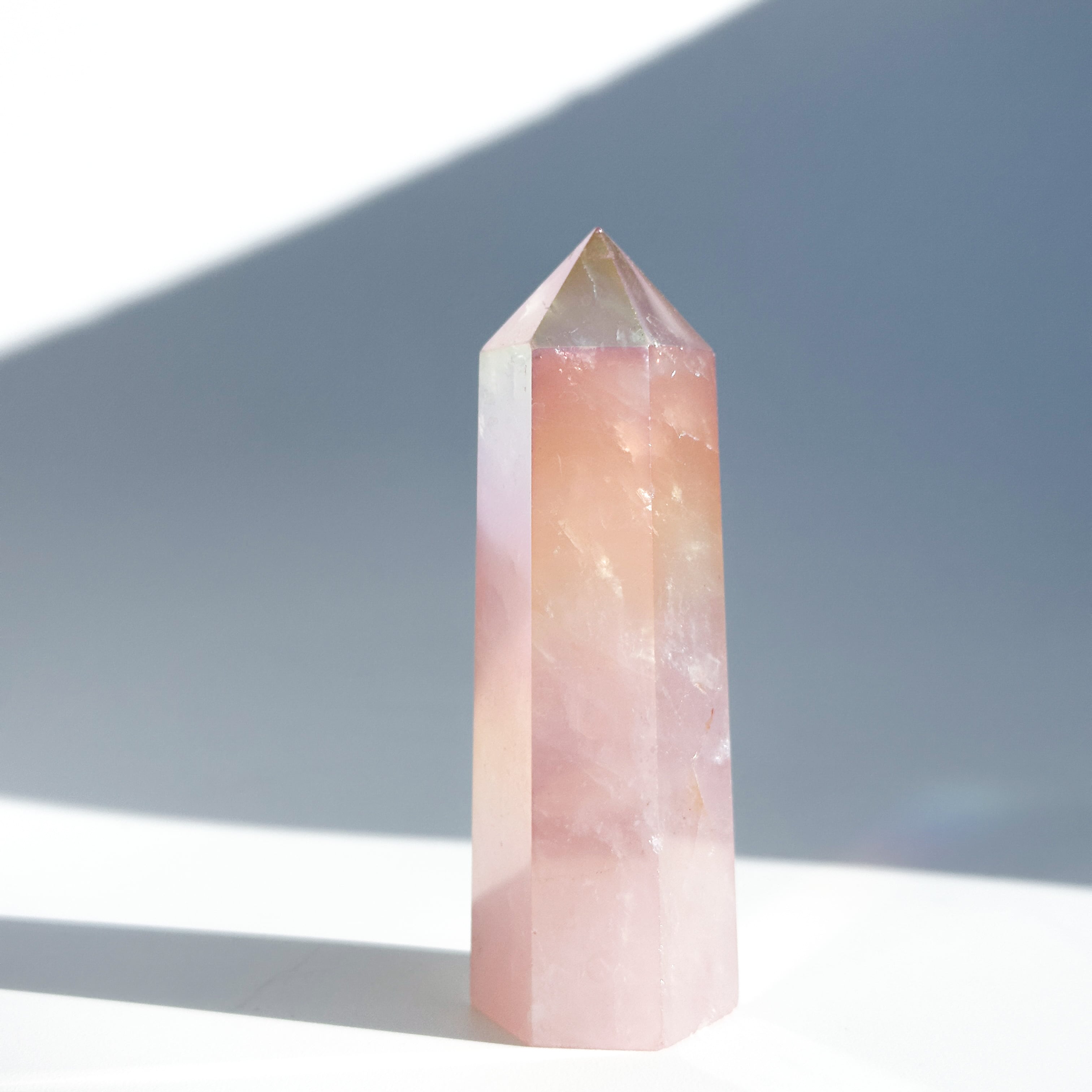 エンジェルオーラローズクォーツ タワー24✧ Angel Aura Rose Quartz