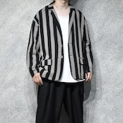 cotton stripe easy tailored jacket