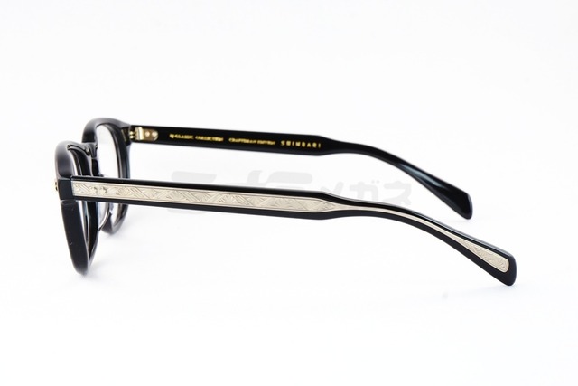 BJ CLASSIC メガネ SHINBARI SH-P569 C-1T ウェリントン セルロイド クラシカル ヴィンテージ 芯張り BJクラシック シンバリ 鯖江 日本製 正規品-3枚目