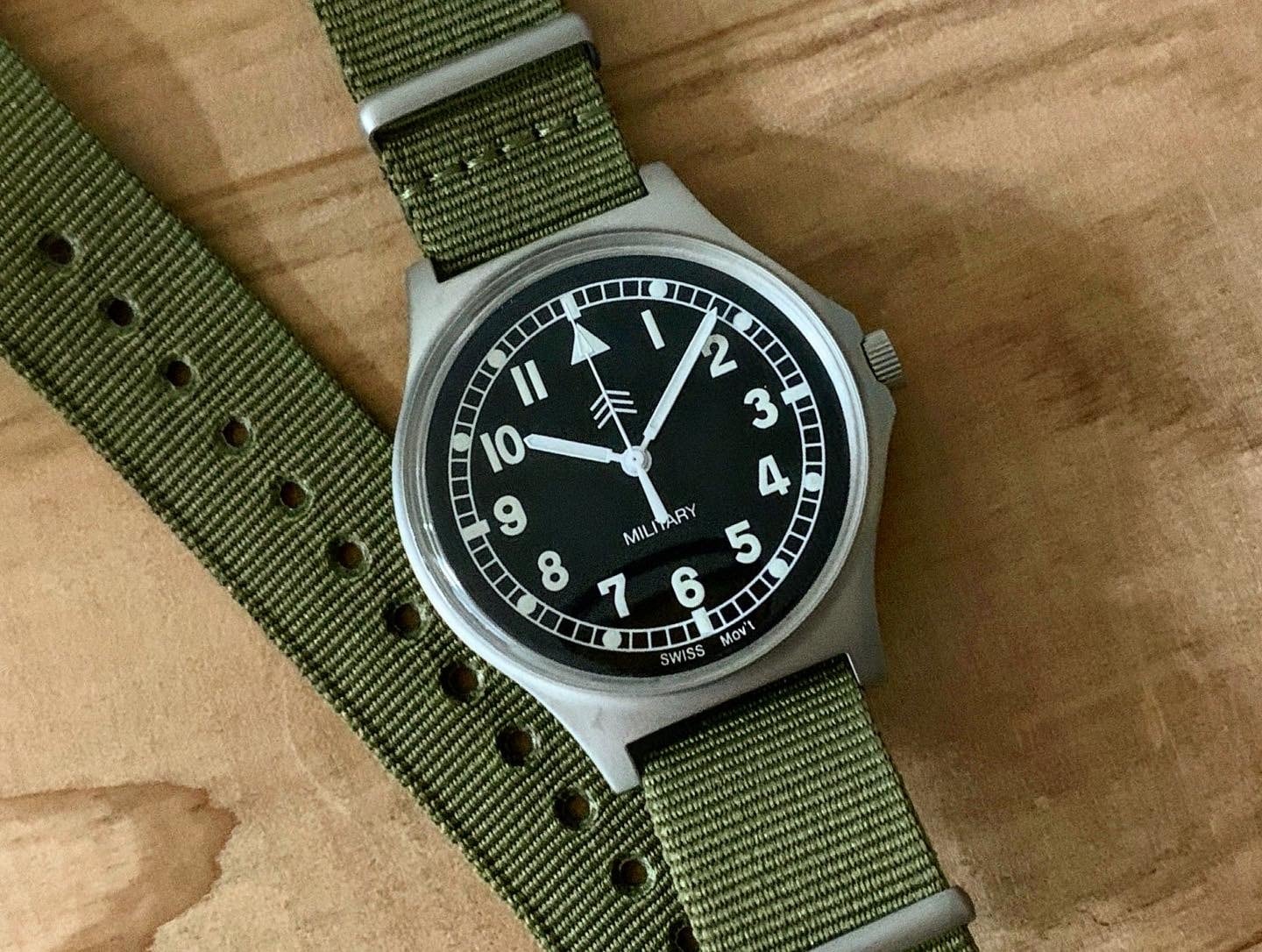 Naval military watch Mil.-03 Royal Army Type | Naval Watch Swiss powered by  BASE