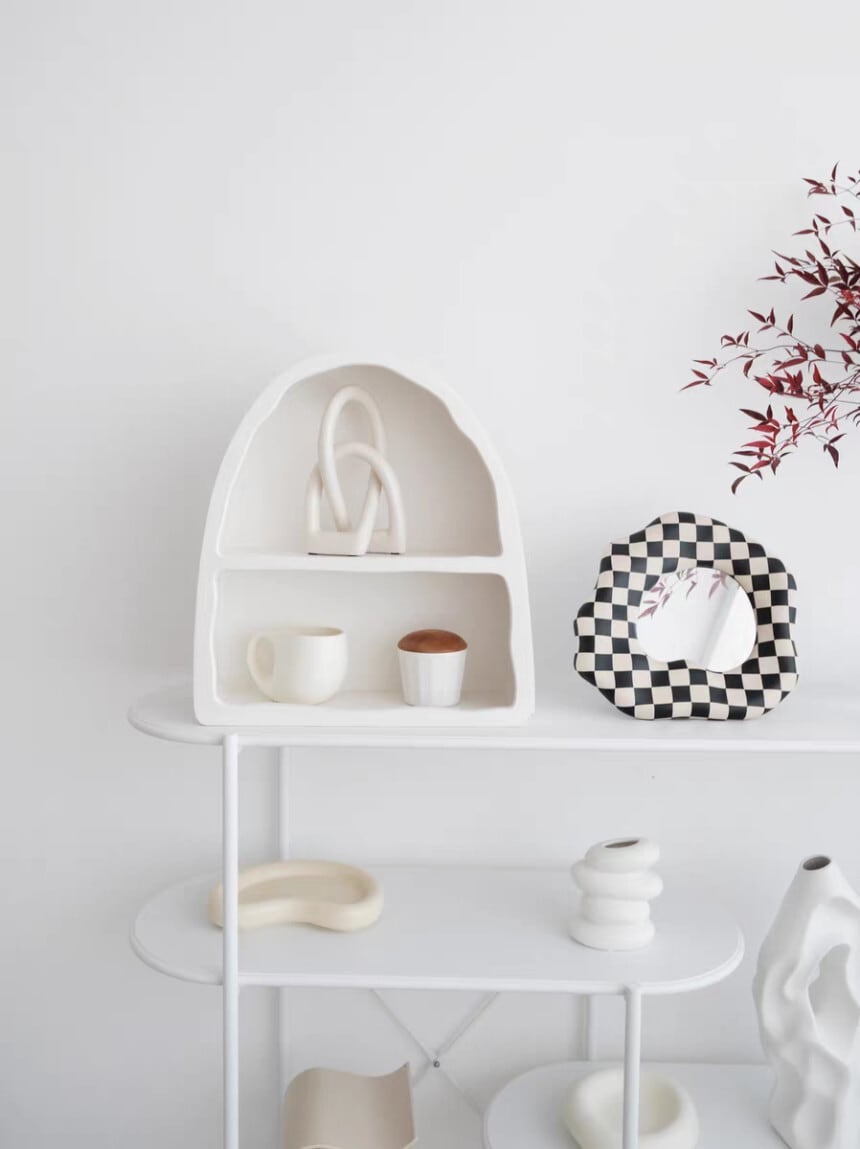 french natural arch shelf / フレンチ ナチュラル ディスプレイ