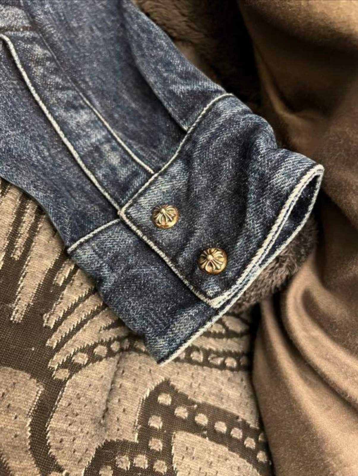 CHROME HEARTS クロムハーツ デニムジャケット クロスパッチ CHROME HEARTS クロムハーツ デニムジャケット クロスパッチ