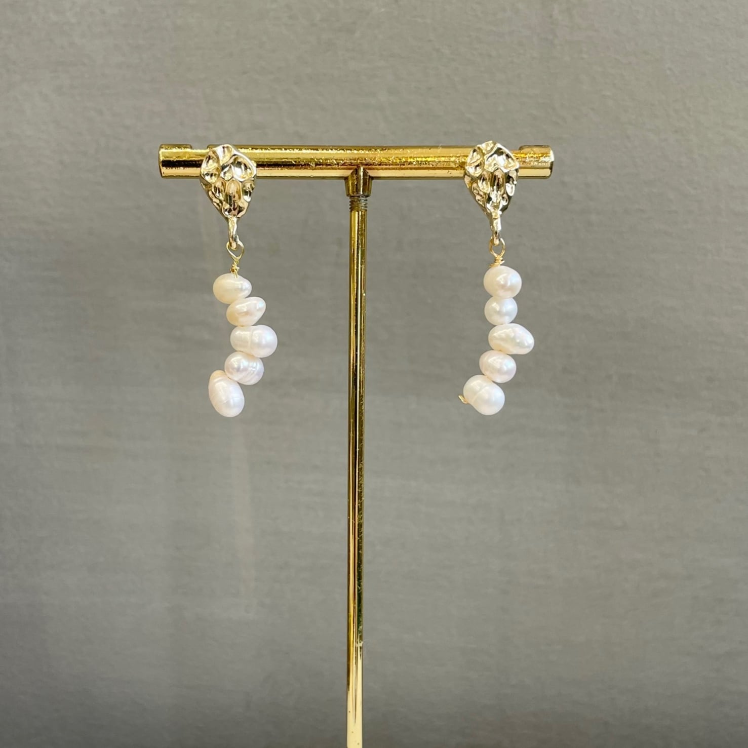 E-194 ウェディング アクセサリー【淡水パールピアス】