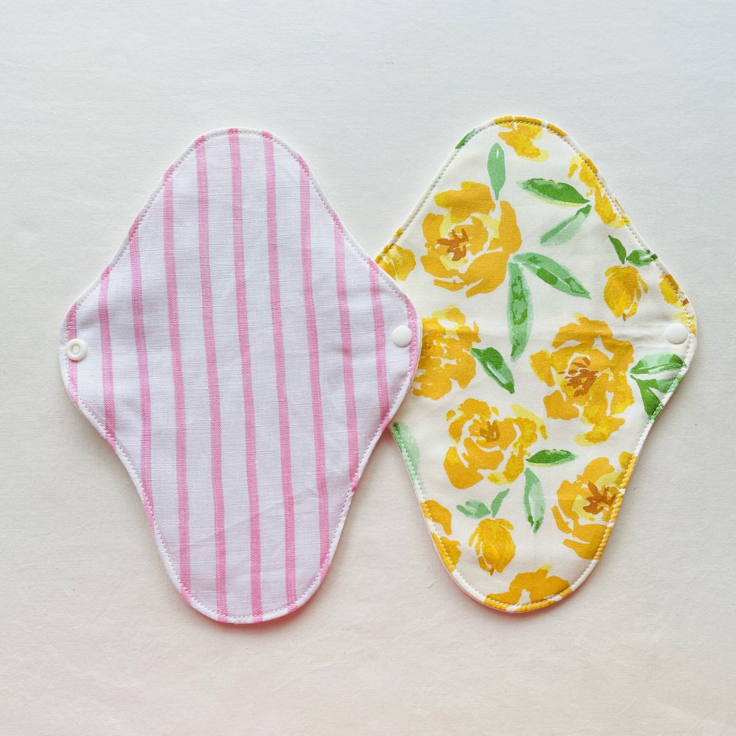 布ナプキンS「stripe + sunny rose」