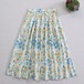 フローラルコットンスカート ・10426