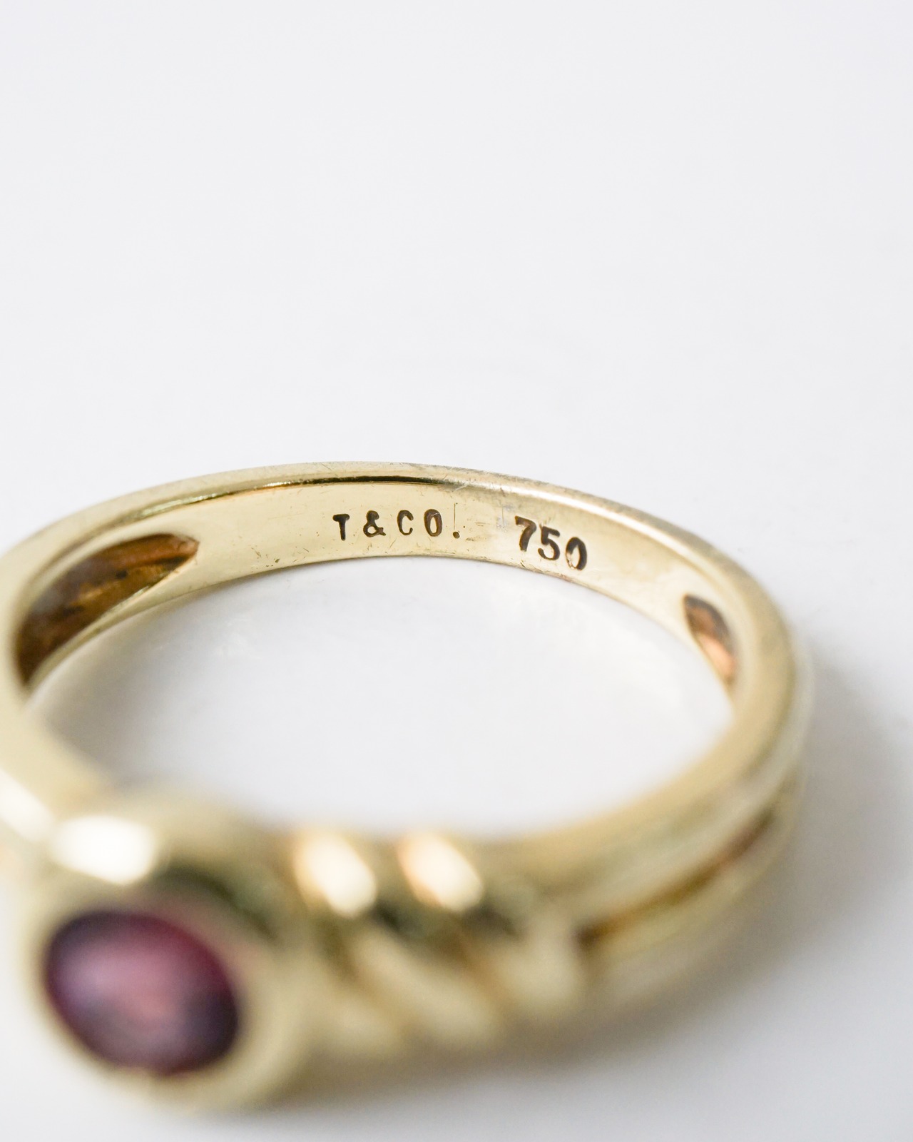 〈Tiffany&co〉Ruby Ring YG750