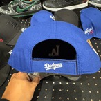 【海外限定】MLB 大谷翔平 ドジャース MVP サイン刺繍 デコピン刺繍 キャップ BLUE