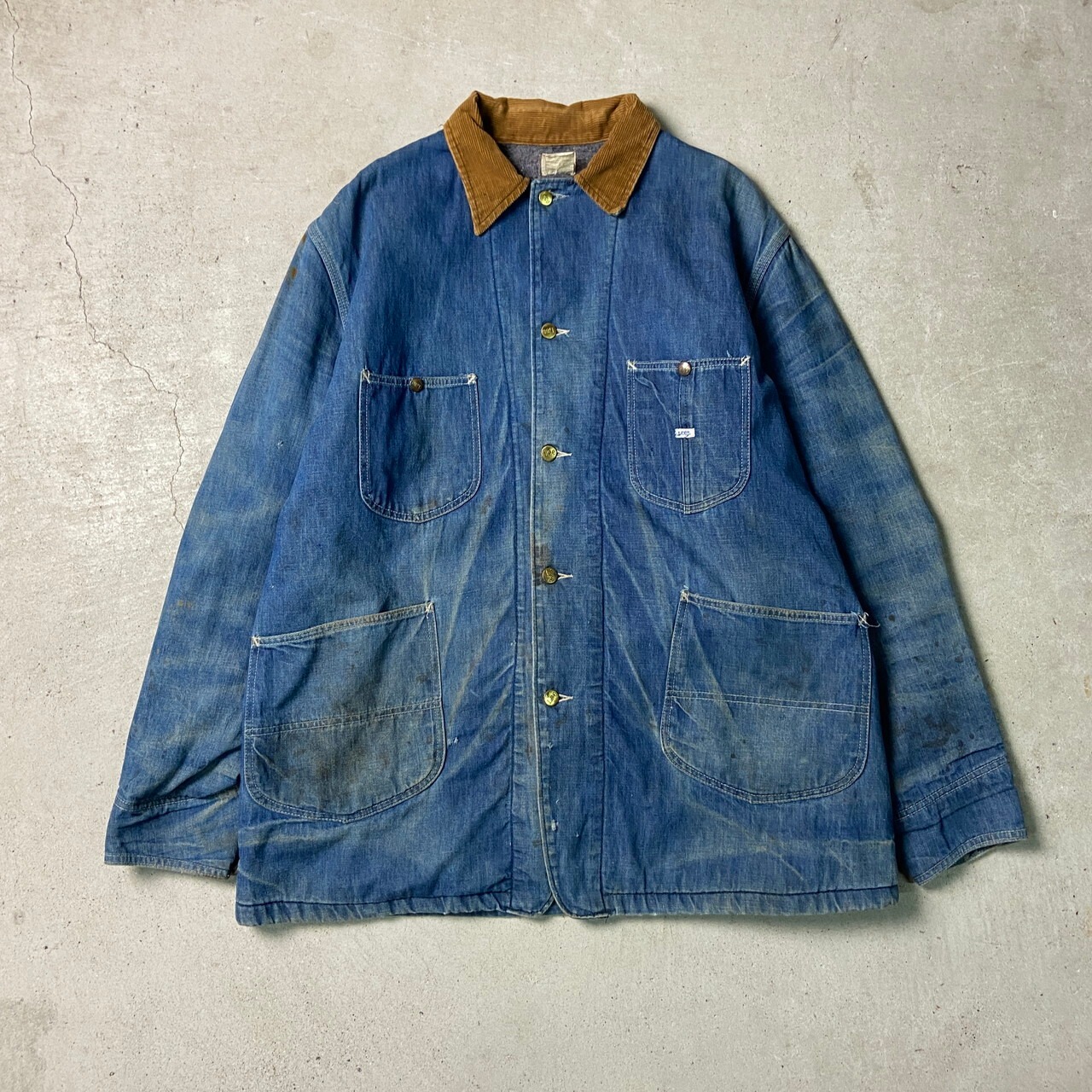 80年代 USA製 LEE リー デニムカバーオール チョアジャケット 