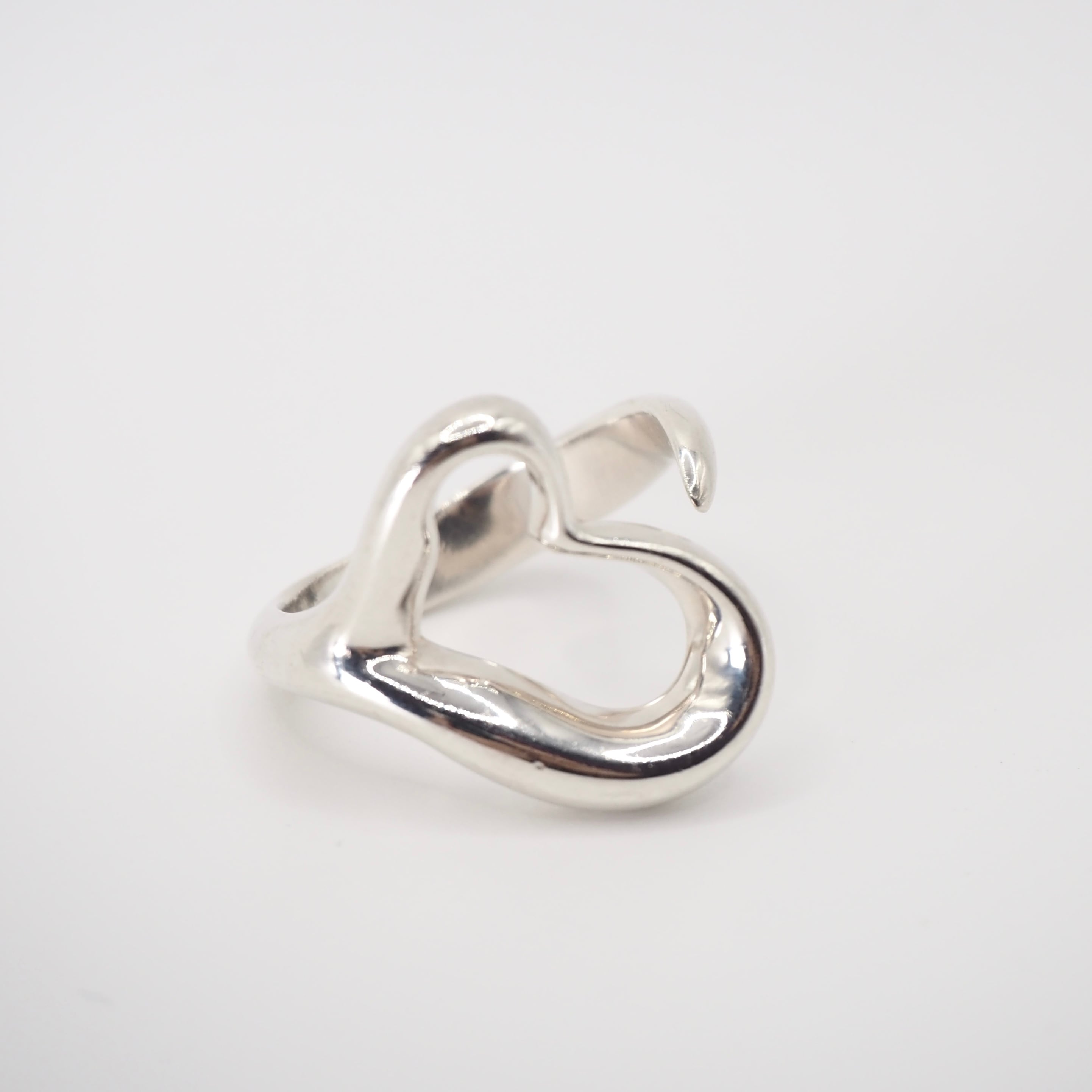 ティファニー TIFFANY&Co. オープン ハート シルバー K18 コンビ