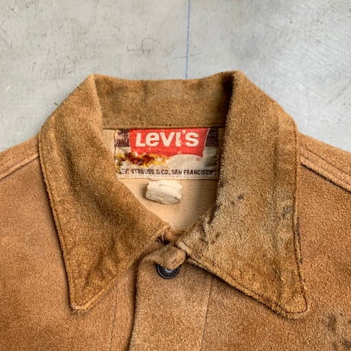 60's 70's Levi's リーバイス 3rd TYPE スエードジャケット Big E 希少 ブラウン 38位 ラフスエード USA製 希少  ヴィンテージBA-1037 RM1406H | agito vintage powered by BASE