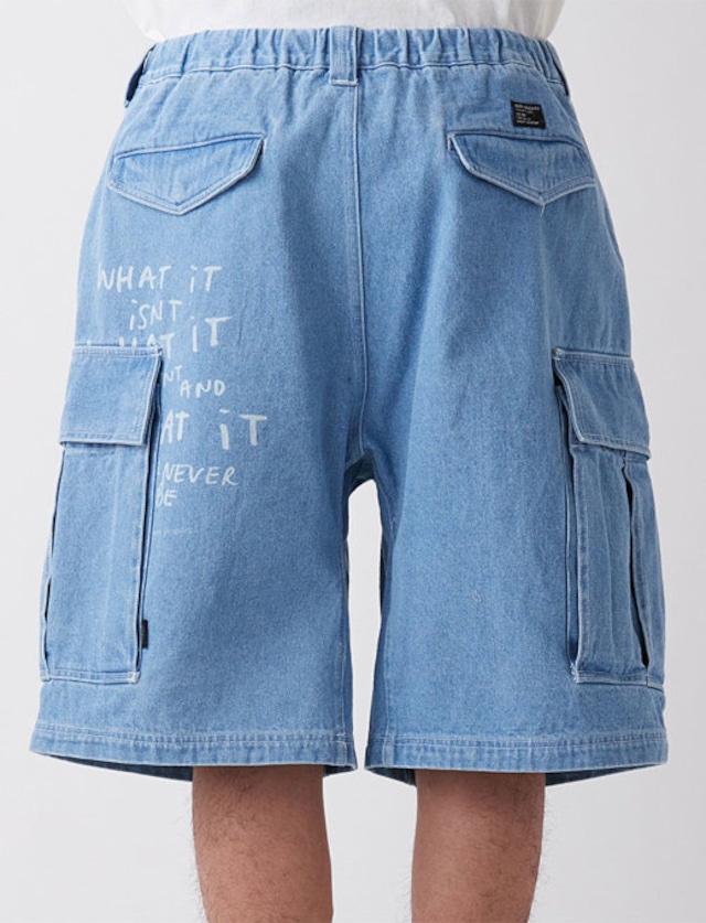 what it isnt x denimカーゴパンツ 　ブリーチ　MARKGONZALES 　