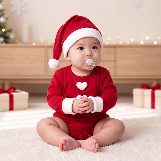 【BABY】クリスマスサンダークロスロンパース