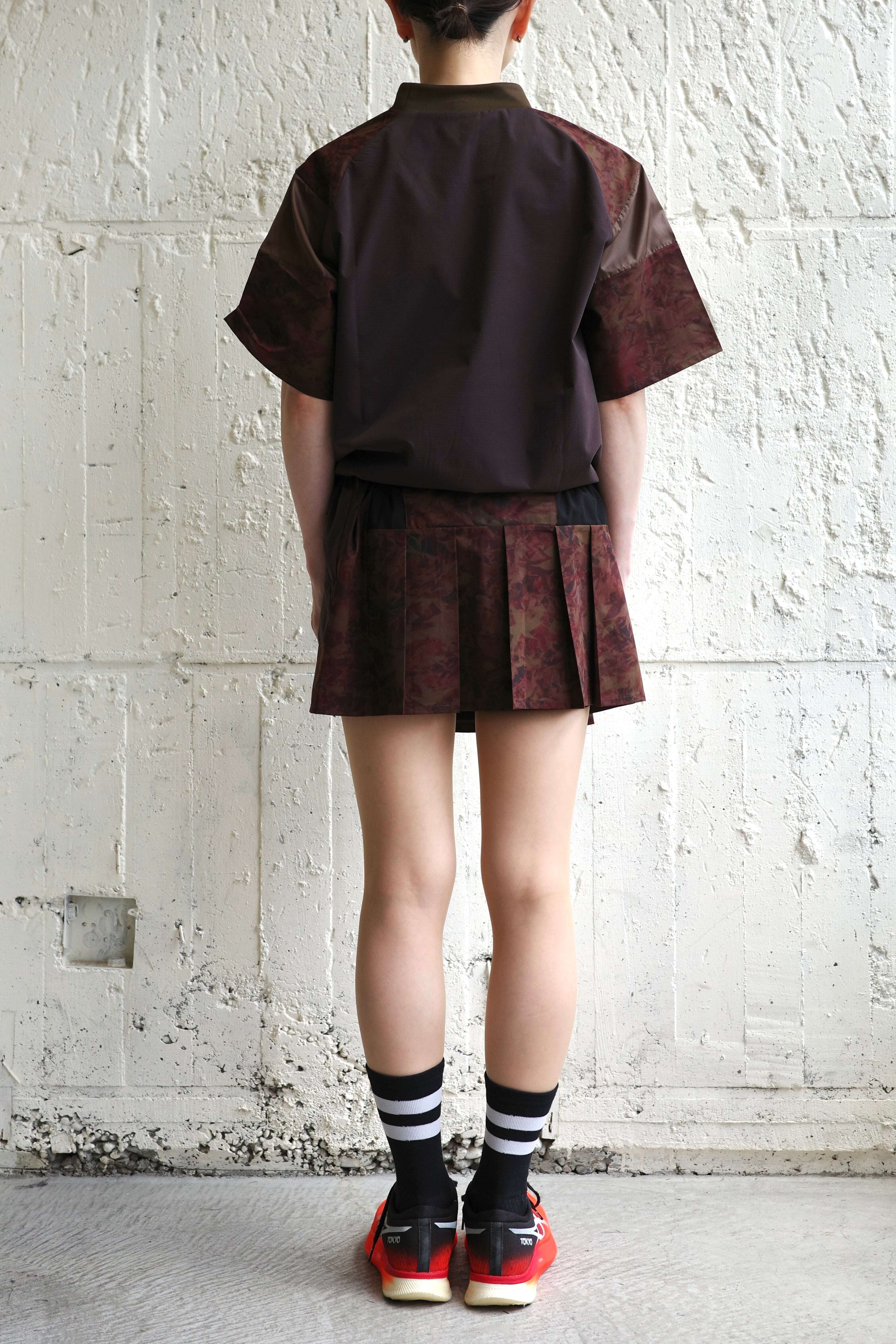 RYOGEN ランニングスカート　チェック柄　Lサイズ RYOGEN(リョウゲン) 24FW DEADLEAF DOCKING RUN SKIRT | play field
