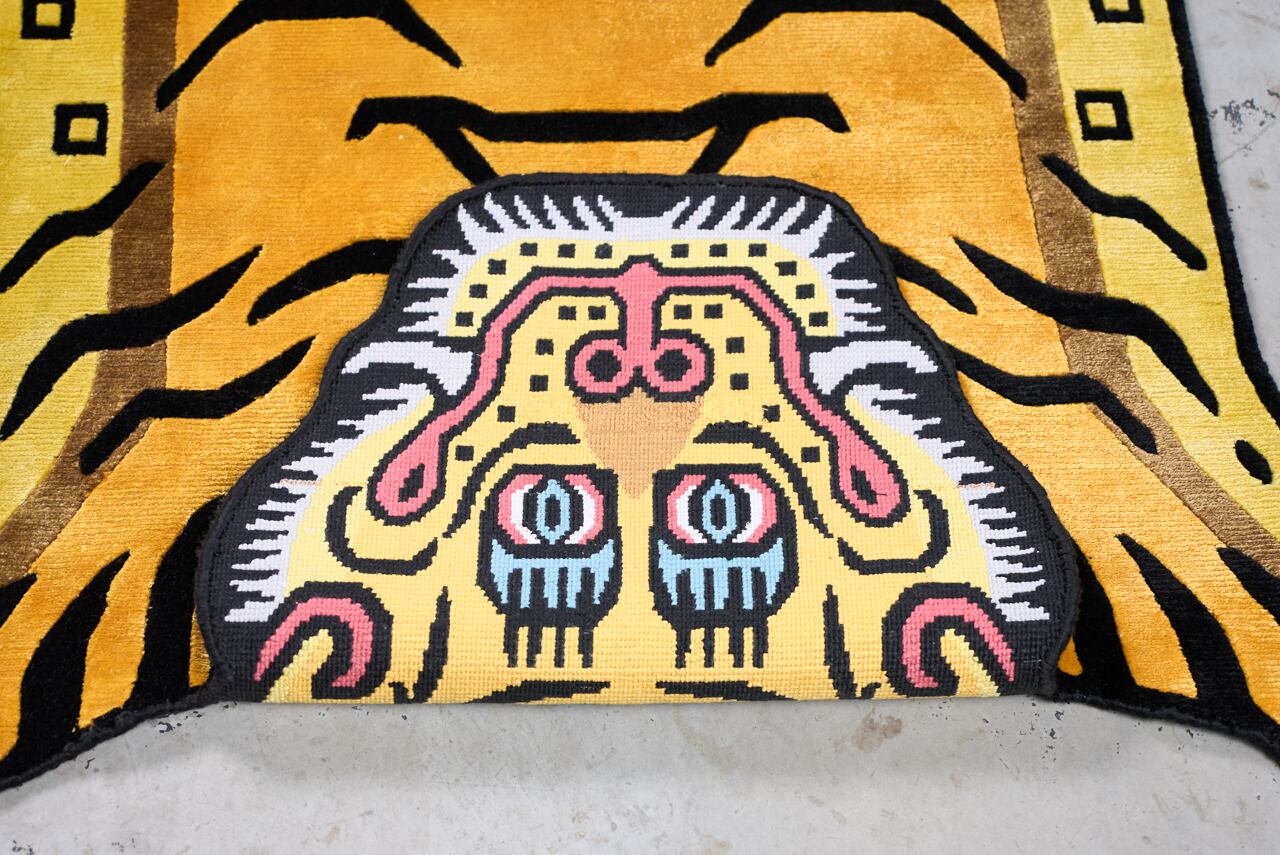 チベタンタイガーラグ Tibetan Tiger Rug 《Lサイズ•シルク・オリジナル3・シグネチャー