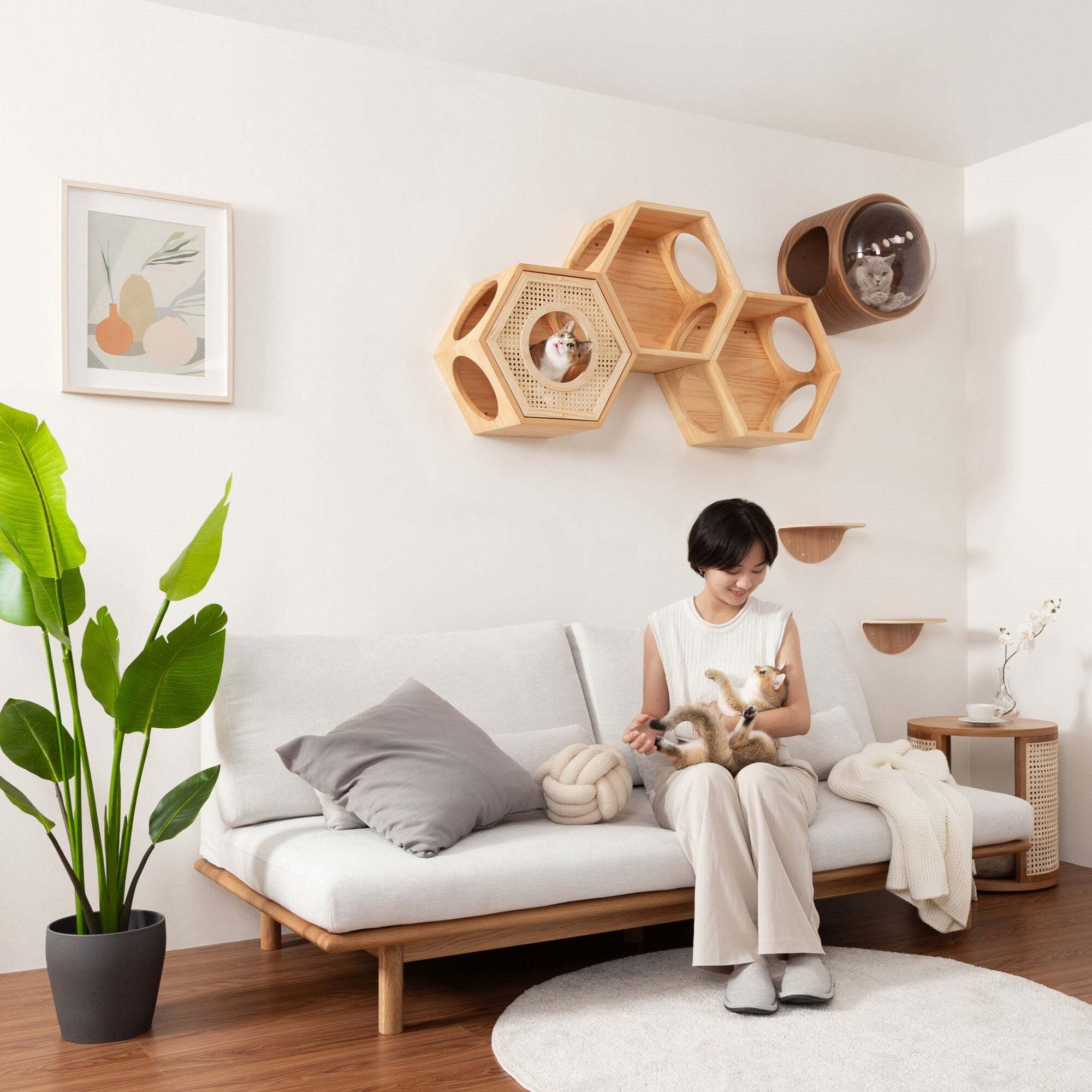 六角ハウスカバー 自然の屏 COVER RATTAN(六角ハウスオプション)-MYZOO