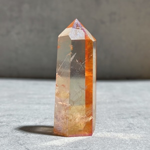 透明感◎オレンジオーラクォーツ タワー04◇ Orange Aura Quartz ◇天然石・鉱物・パワーストーン