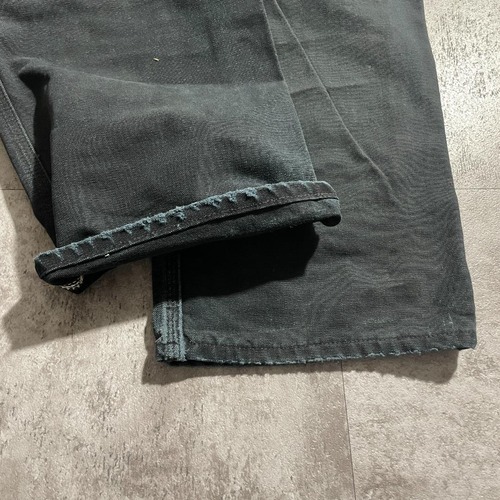 USA製 ブラック ダブルニー Carhartt B01 BLK 38×34 詳細写真15
