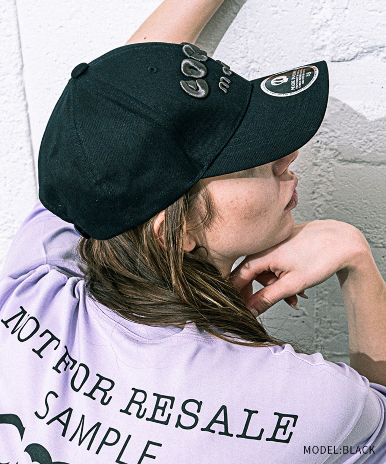 COOLA 3D ロゴエンブロイダリーCAP (BLACK)　CQ-44523