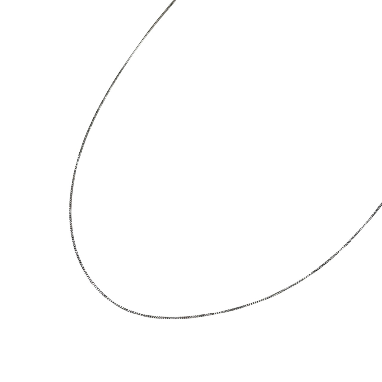 vintage 9ct white gold chain necklace