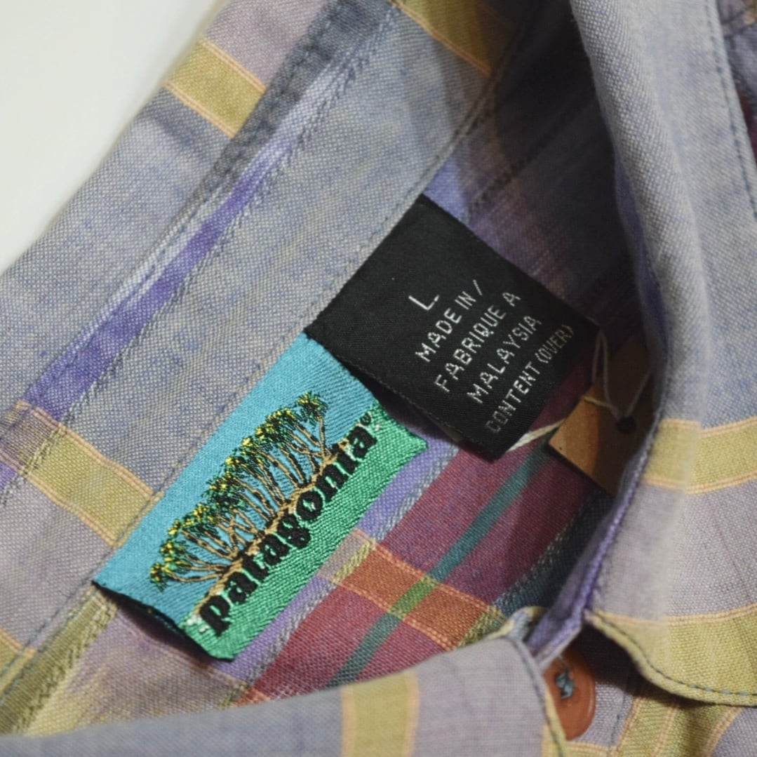 USED 90s patagonia A/C Madras Shirt -Large 03001 | LODGE