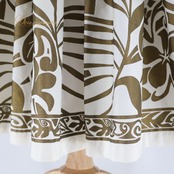 フラダンス 衣装 パウスカート エムエムジェイ ホワイト系 MMJ 日本製 シングル ゴールド系 キラキラ モンステラ柄 花柄 かわいい 華やか 鮮やか 明るい ふわふわ ハワイアン アロハ ハワイアンプリント フラ ダンス レッスン 練習 エレガント