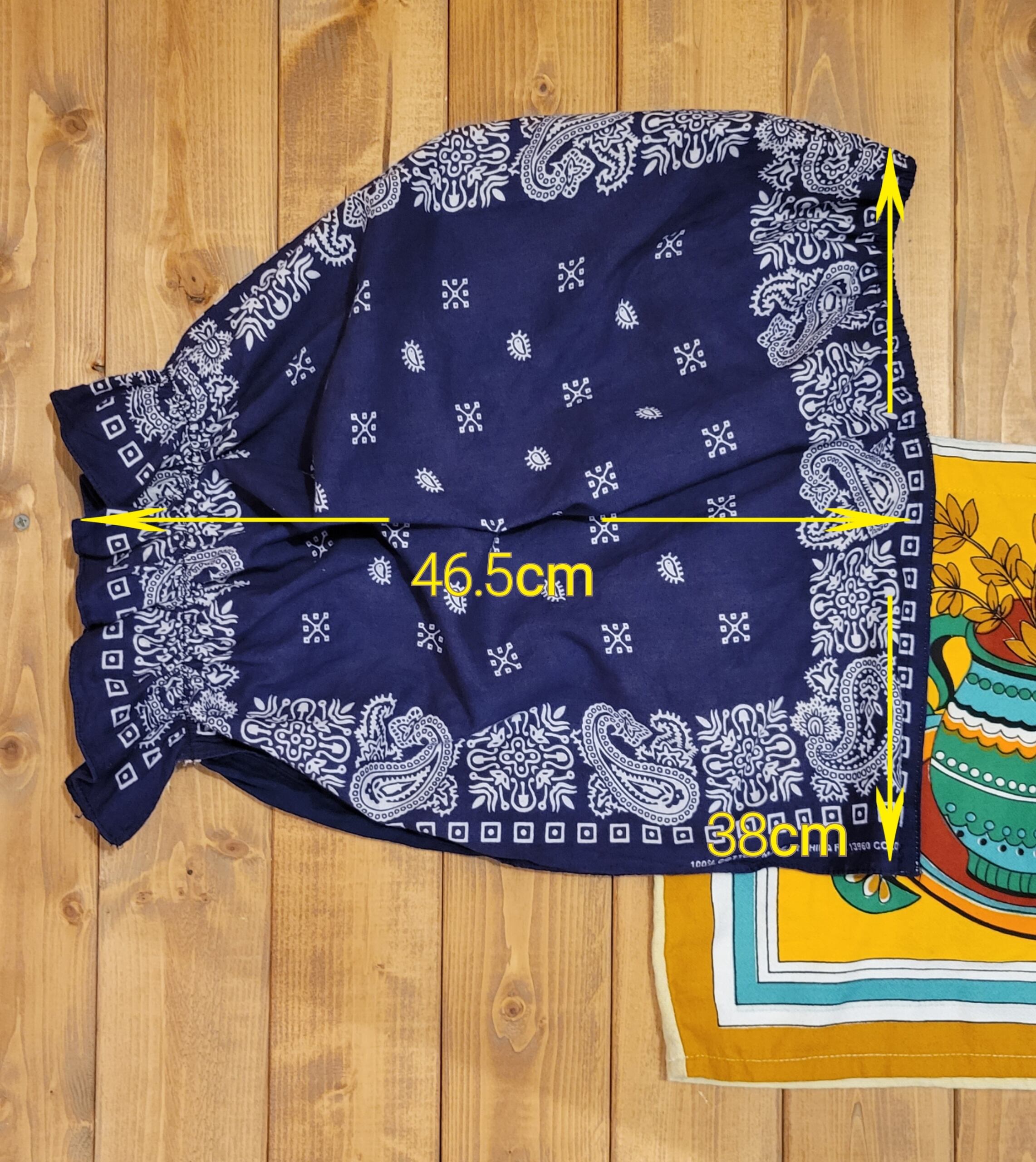 THTP094 ヴィンテージクロス×バンダナ リメイクトップ NAVY