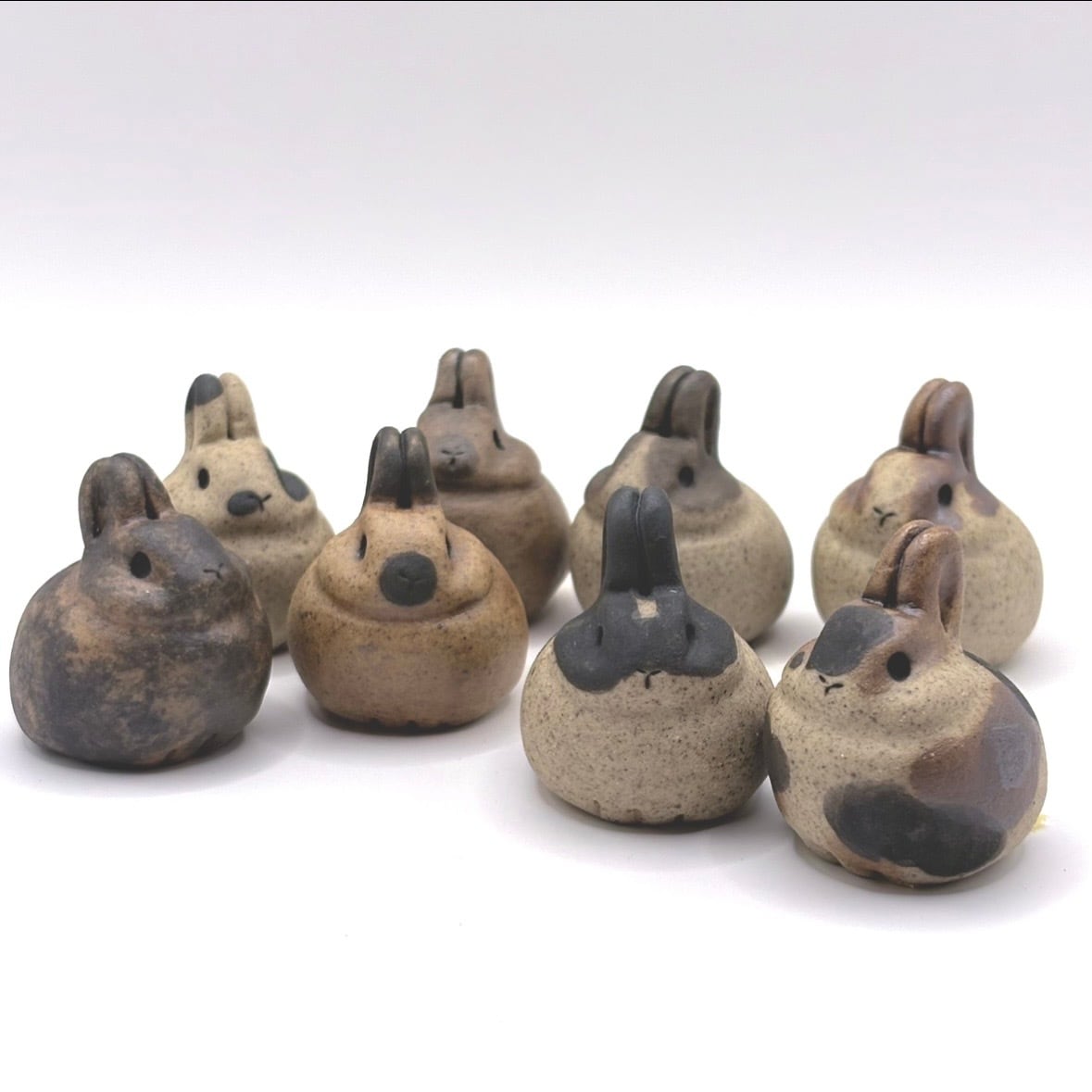 らふうさ(個性派) 手作り陶器のちいさなうさぎ | やきもの みちかけ