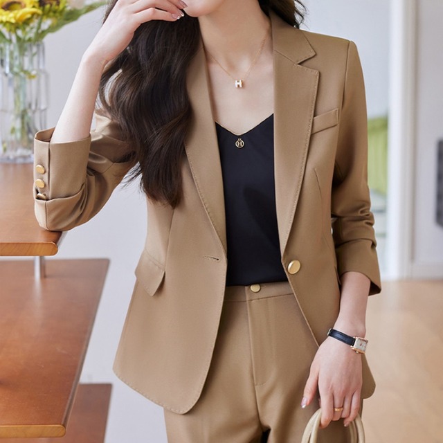 ゴールドボタンステッチスーツ　U0058