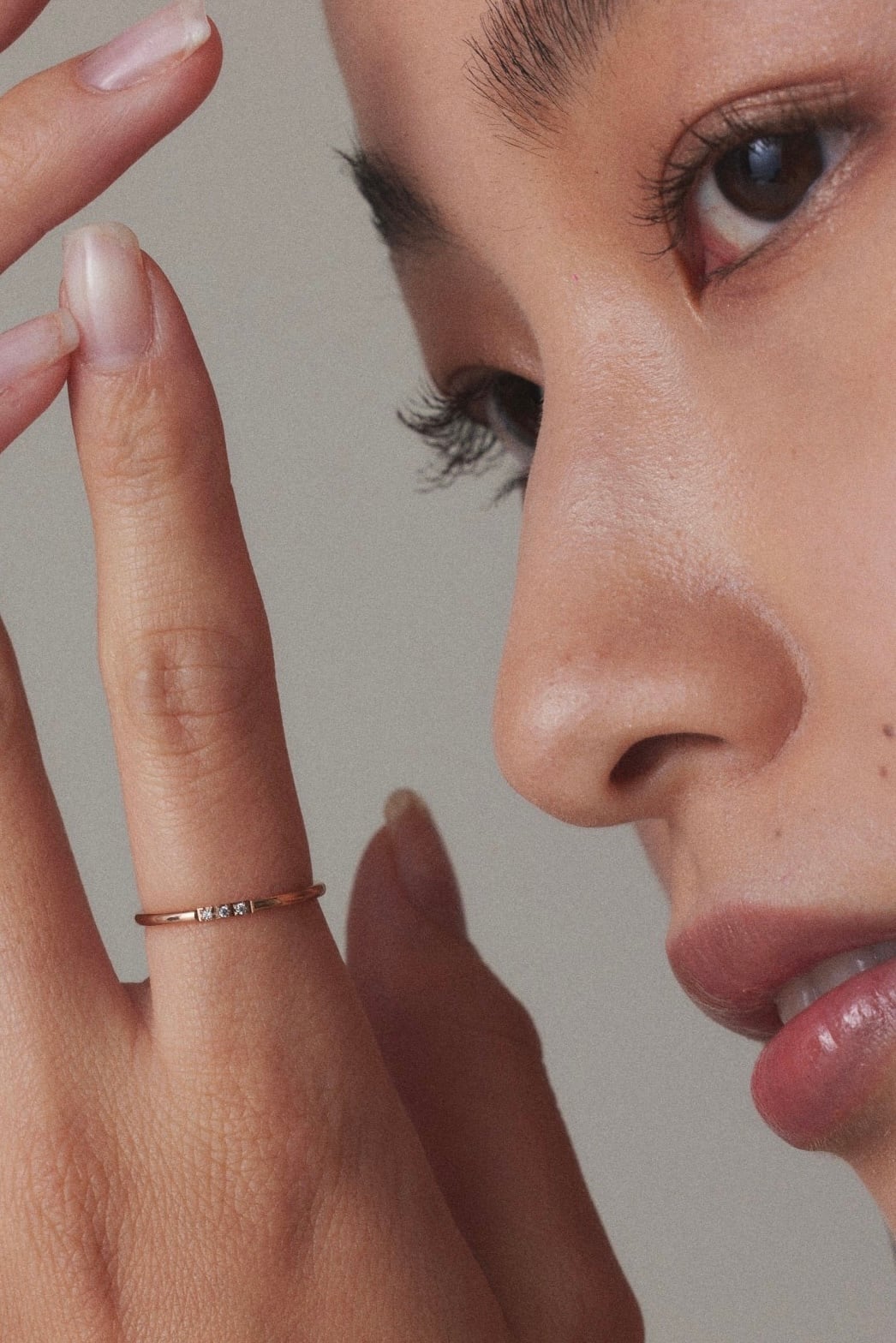 1mm ジルコニア リング 【3粒タイプ】 MR101 | emu