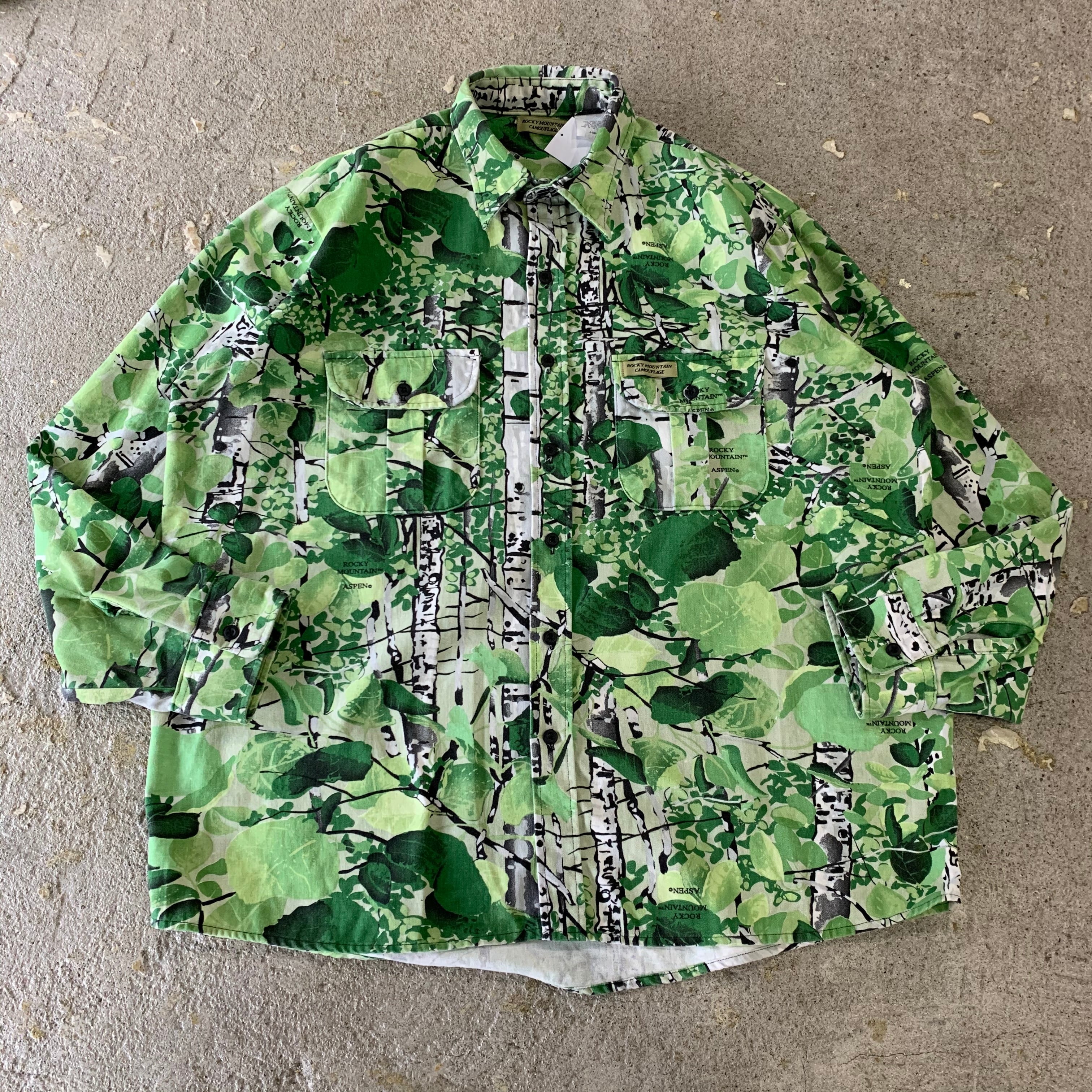 90s Rocky mountain camouflage L/S shirt | What