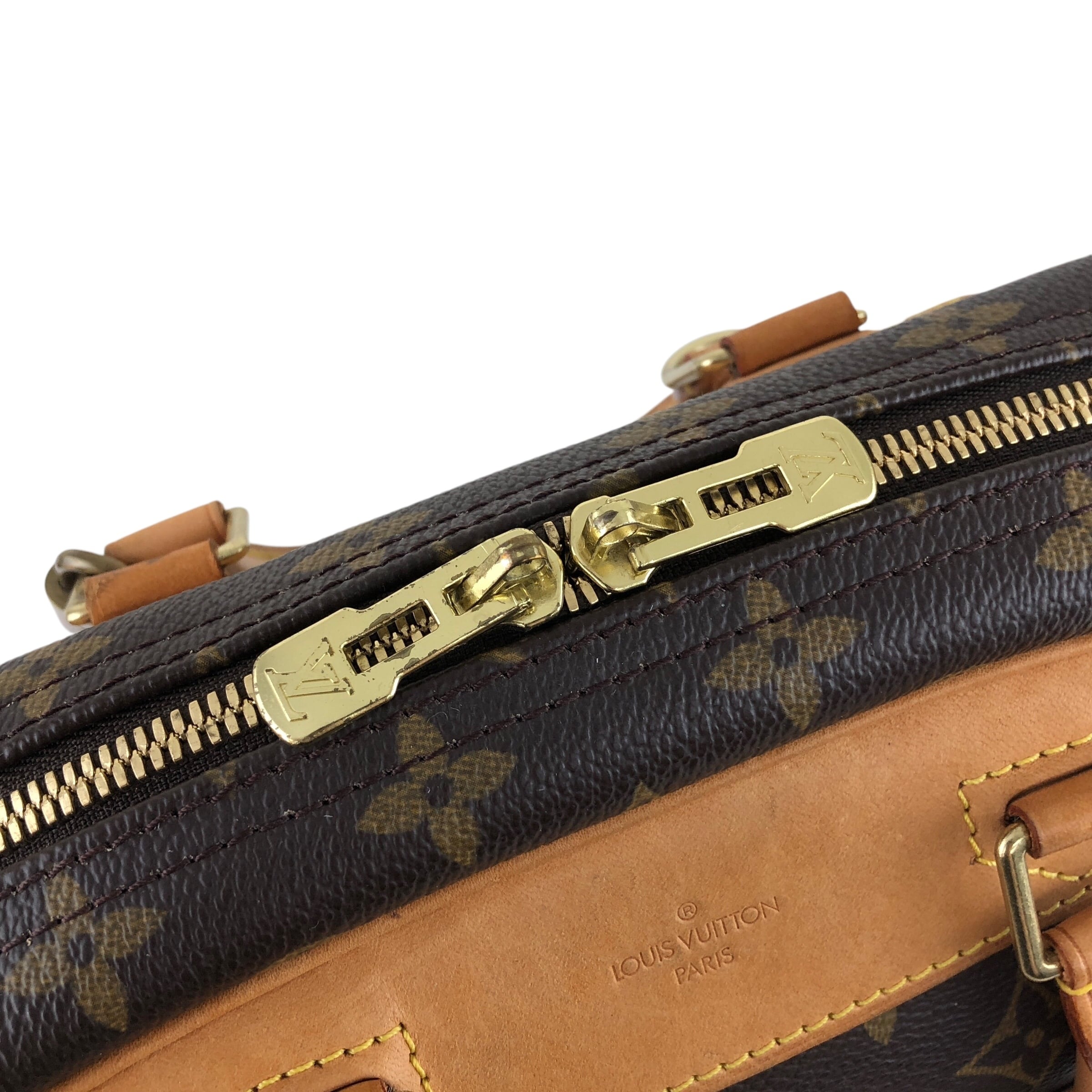 LOUIS VUITTON ルイヴィトン ハンドバッグ ブラウン PVC/レザー