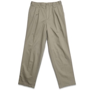 古着 Croft & Barrow ツータック チノパンツ ベージュ ブラウン系 表記：W32L32　gd409050n w60410