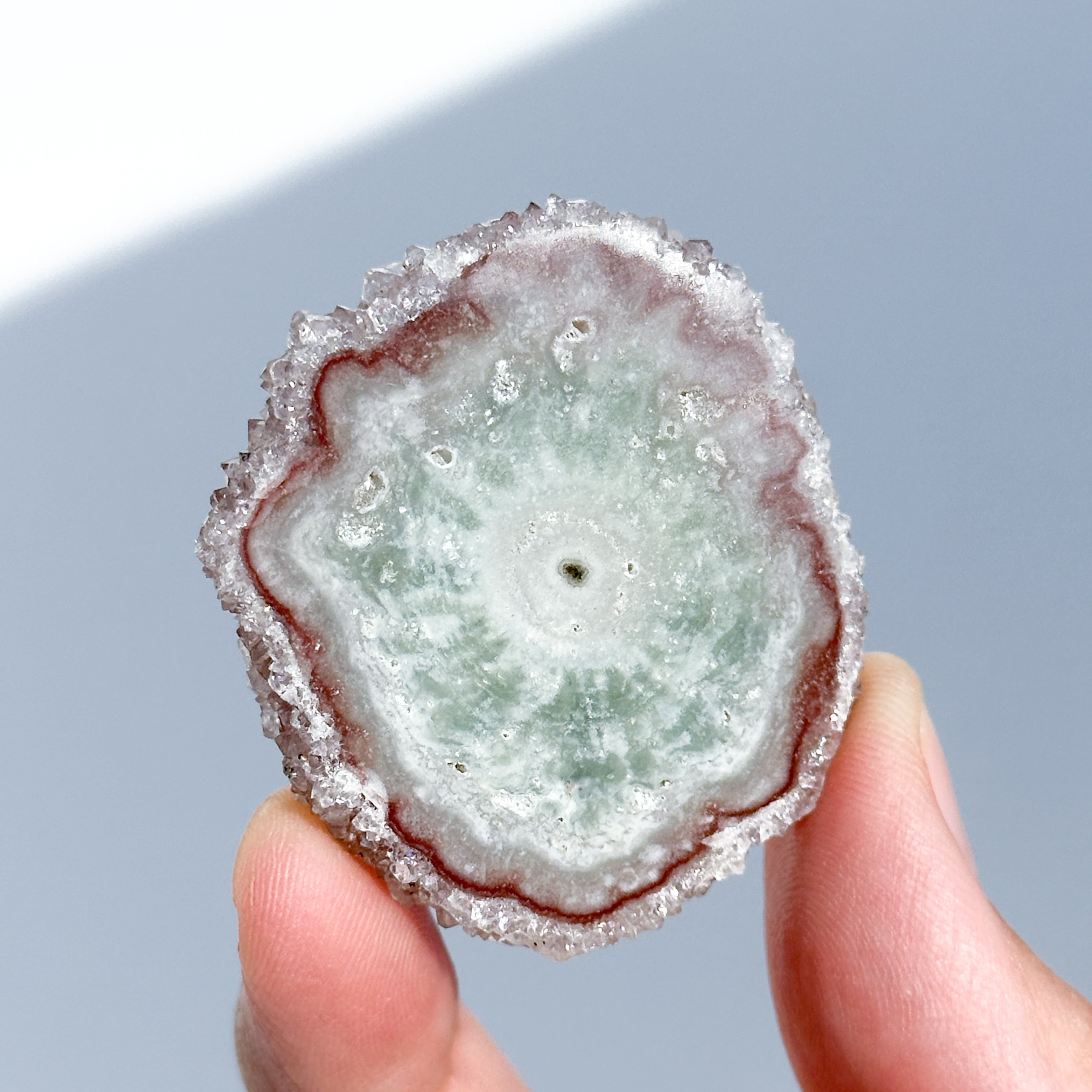 フラワーアメジスト スライス62◇ Flower Amethyst ◇天然石・鉱物