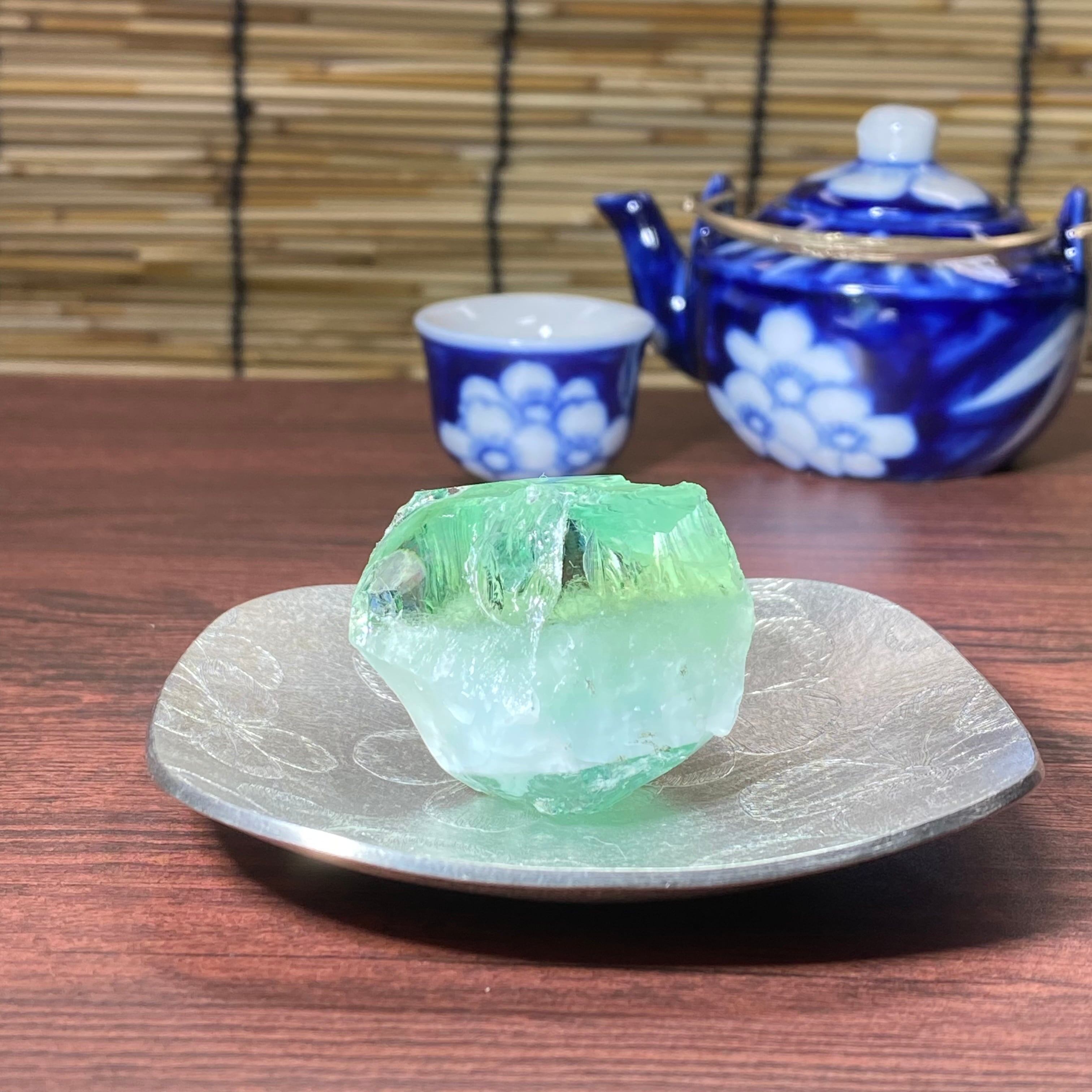 インドネシア産アンダラクリスタル原石 和菓子風アンダラ No.5