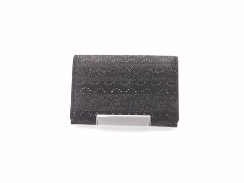 名刺入　黒/黒　段菖蒲柄