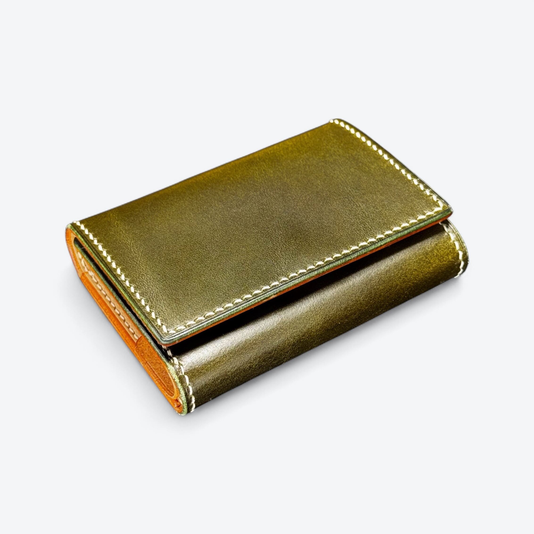 COMPACT WALLET《タスカービレ》オリーブ［受注生産］ | 前田工芸