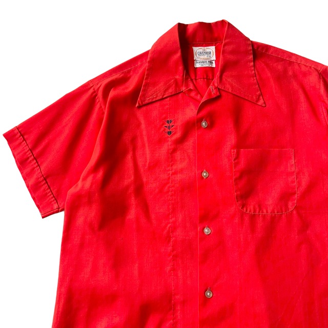 70's CAVENDISH USA製 ポリコットンシャツ SIZE L【0701A115