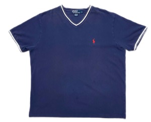 90sPolo Ralph Lauren Vneck Polo Tshirt/L