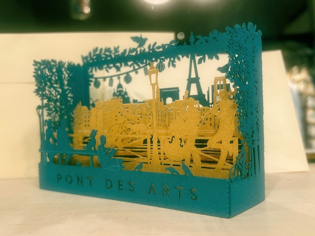 3D card Paris/封筒付き