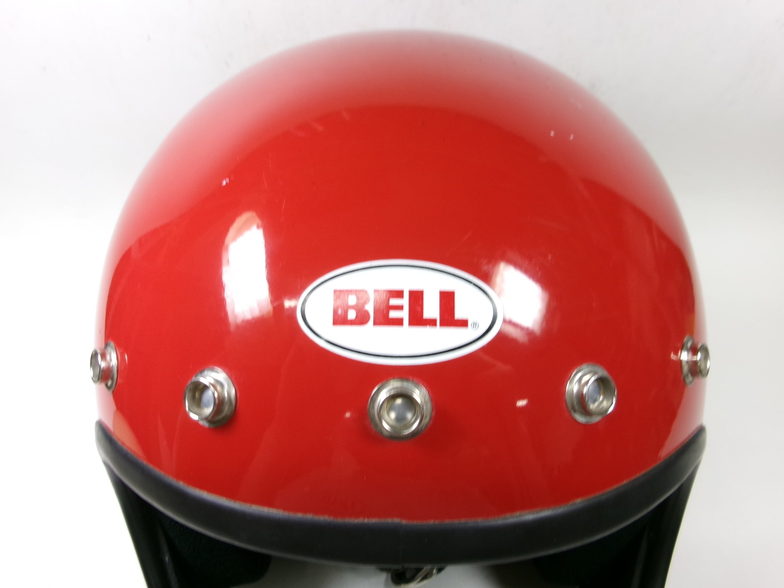 最初期 70s BELL MOTO 3 赤 7 3⁄8 フルフェイスヘルメット 目深加工