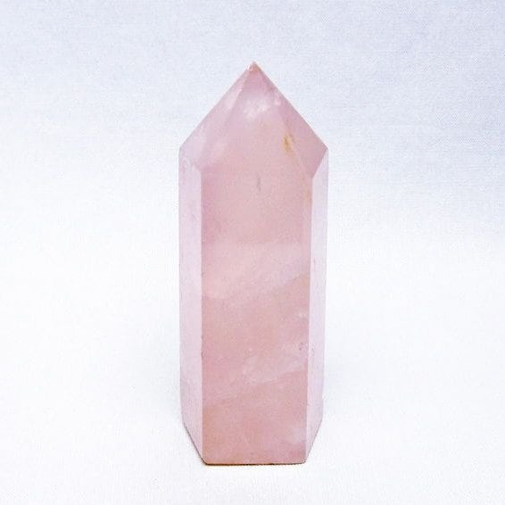 ローズクォーツ 六角柱 ポイント 置物 一点物 142-10365