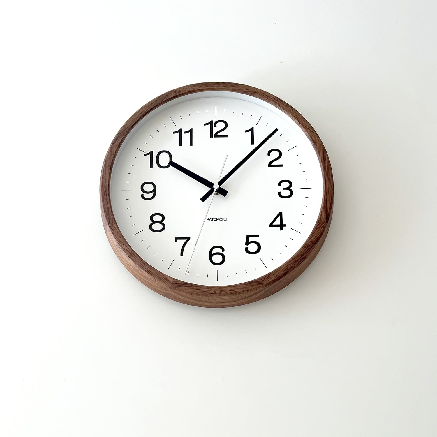 KATOMOKU muku clock 16 ウォールナット km-113WA 掛け時計 | 加藤木工