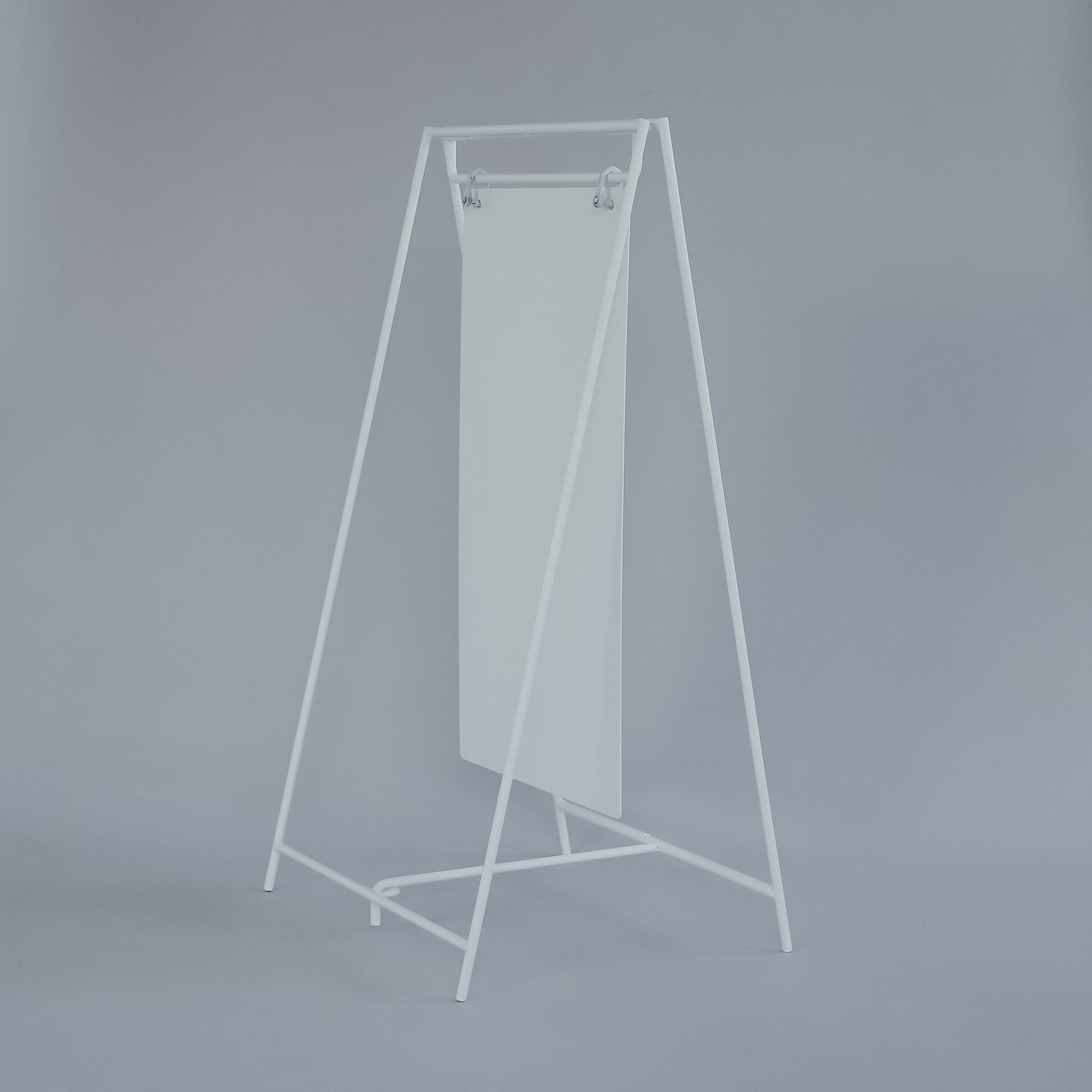 A FRAME SIGN-WHITE-/看板/A型/白無地/アイアン製/店舗看板/シンプル