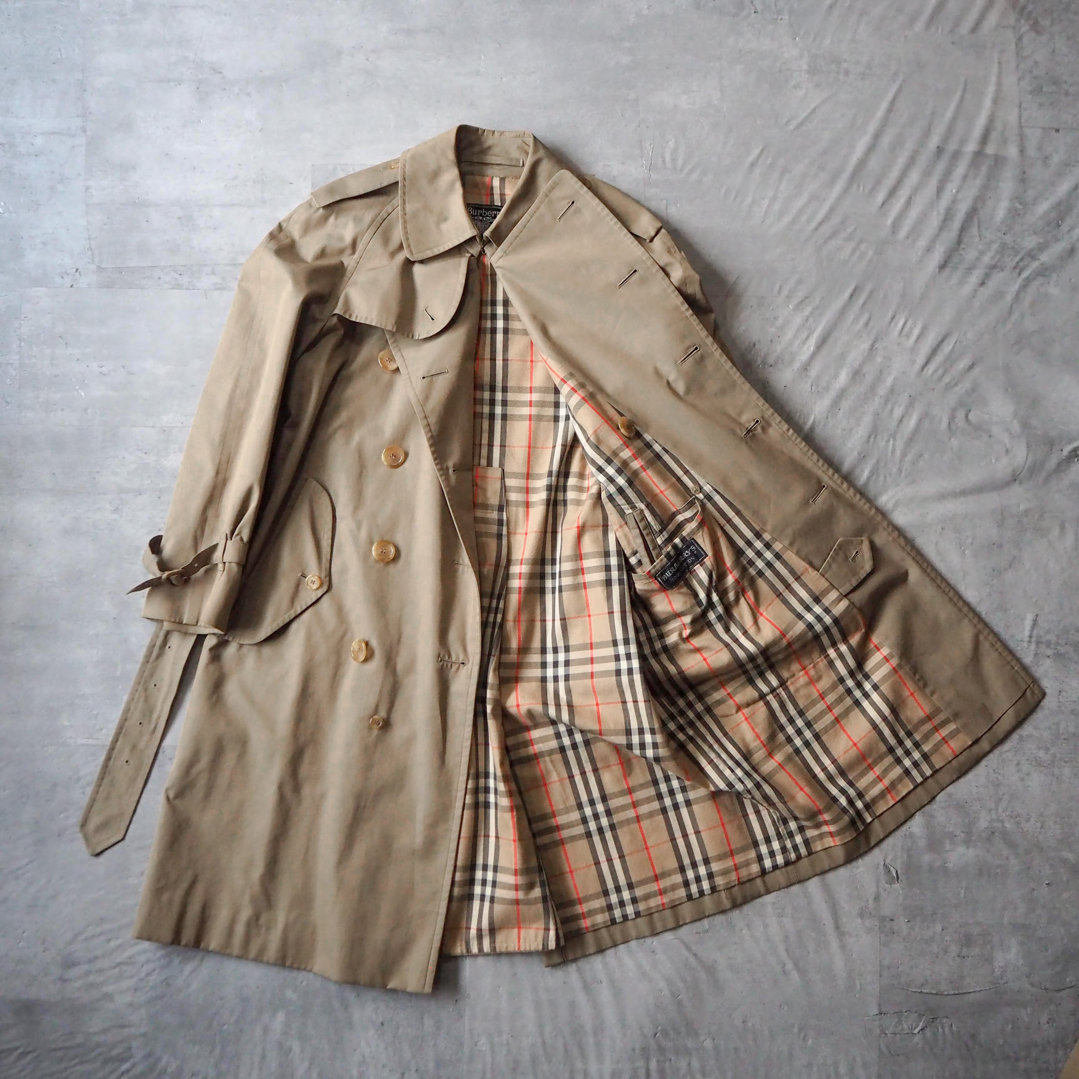 70s-80s “BURBERRYS” trench coat made in England 70年代 80年代 